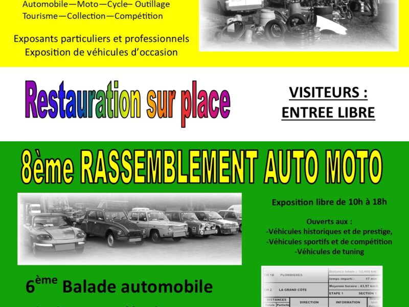 Escapade Girmontoise : Vide Garage, Rassemblement Auto Moto et Balade Automobile (88)